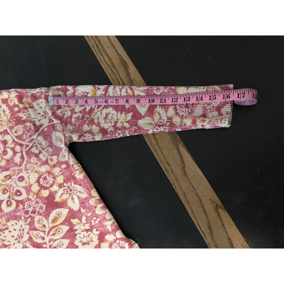Anthropologie Pilcro Moira Floral Waffle Knit Thermal Top - Size Extra Small - Picture 5 of 9